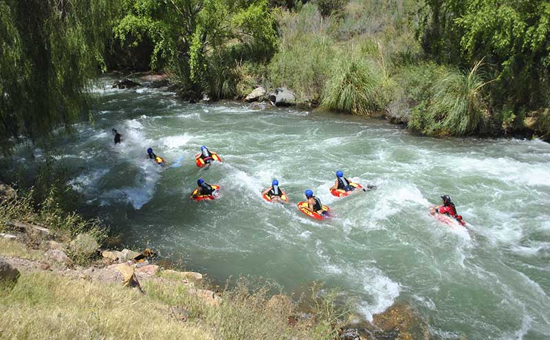 Actividades en el río Atuel Egresados 